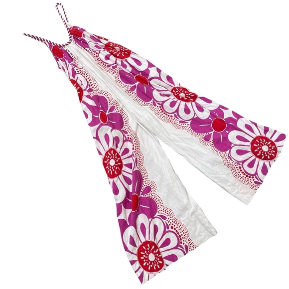 Farm Rio Maia Lenzing Jumpsuit - Off-white & Floral Pink - Picture 2 of 7